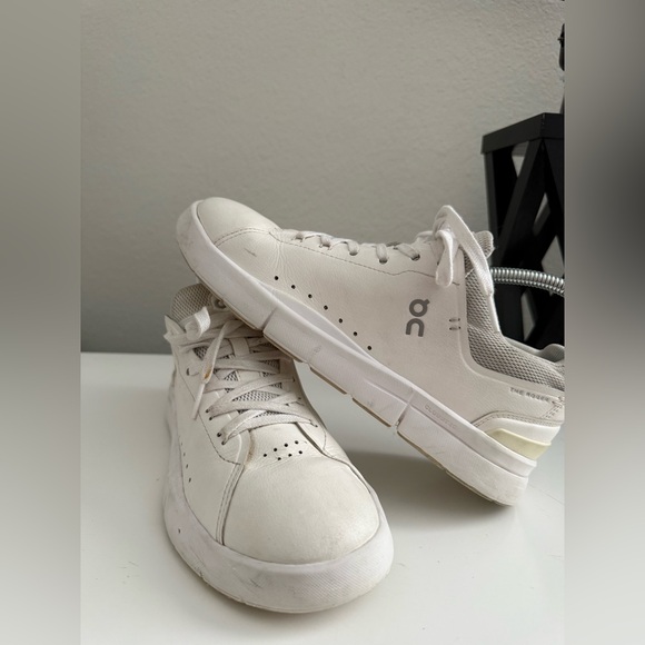 On Women's White Sneakers - Picture 5 of 6